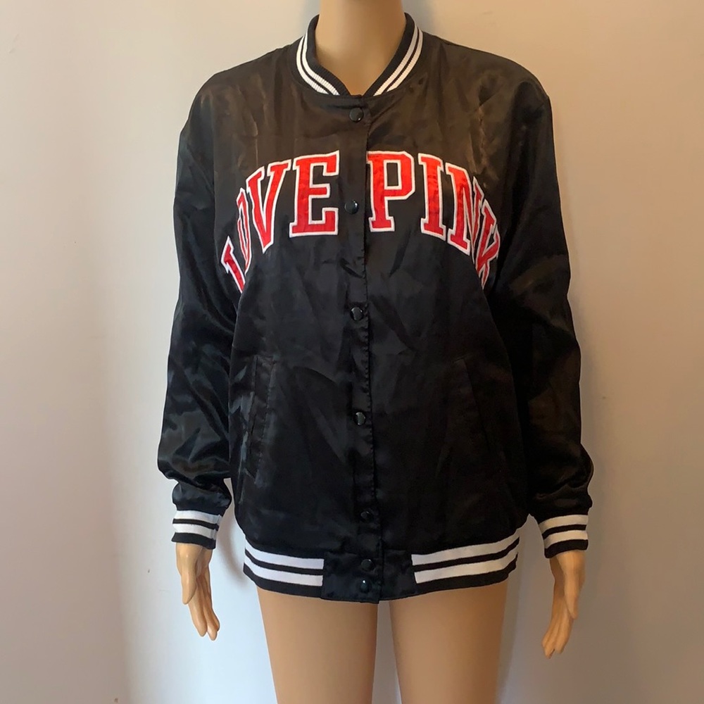 Victoria’s Secret pink snap up jacket.